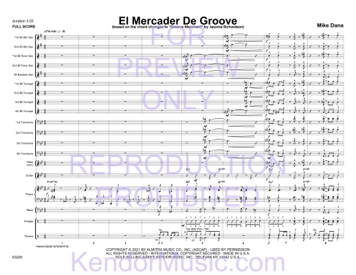 El Mercader De Groove - Dana - Jazz Ensemble - Gr. 1