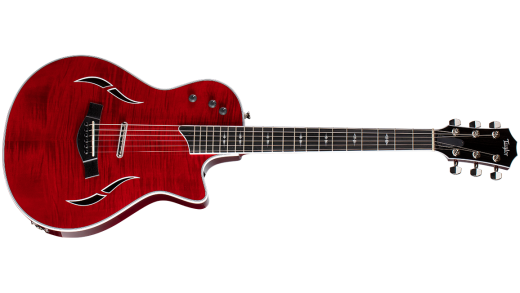 T5z Pro Hollowbody Hybrid Guitar with AeroCase - Borrego Red