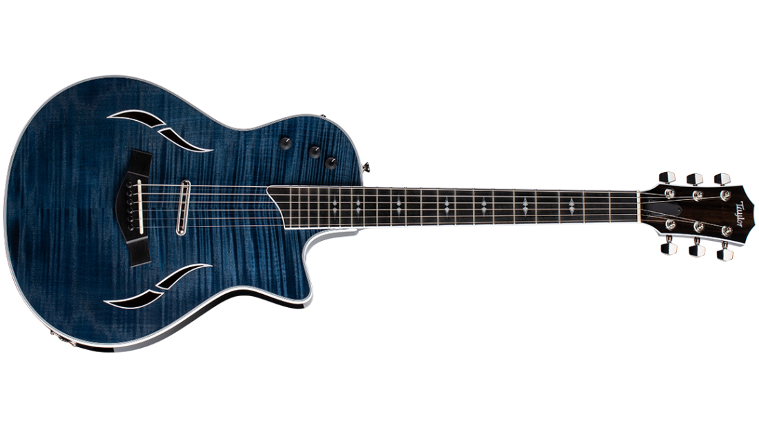 T5z Pro Hollowbody Hybrid Guitar with AeroCase - Pacific Blue