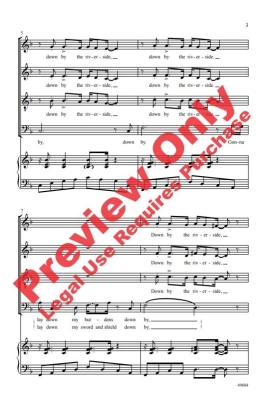 Down by the Riverside - Traditional/Gibson - SATB