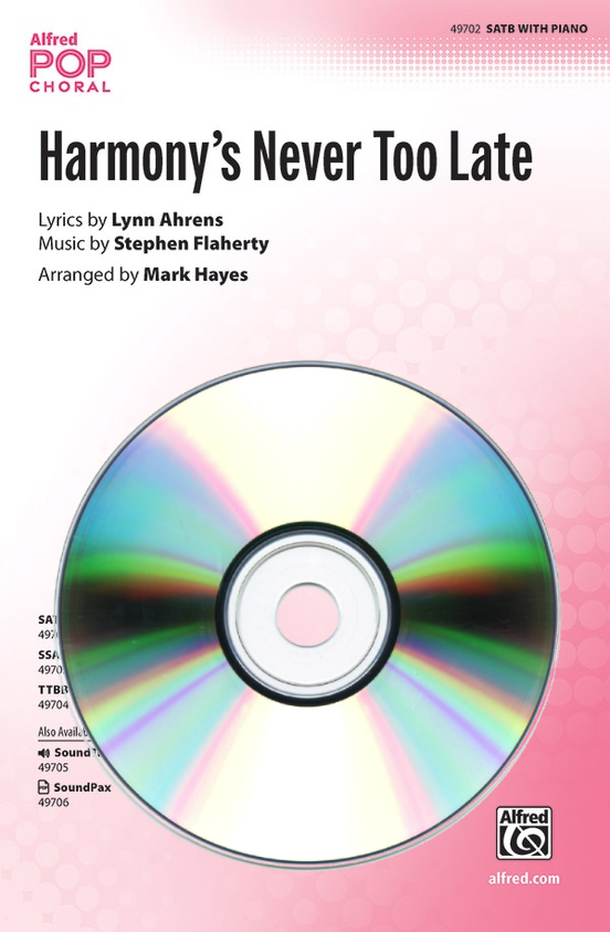 Harmony\'s Never Too Late - Ahrens /Flaherty /Hayes - SoundTrax CD