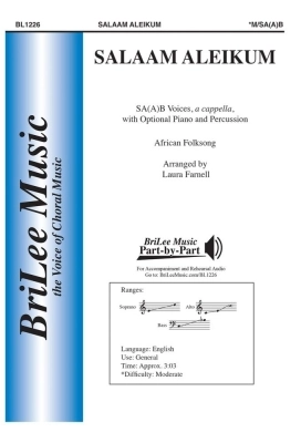 BriLee Music Publishing - Salaam Aleikum - African Folksong/Farnell - SA(A)B