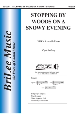 BriLee Music Publishing - Stopping by Woods on a Snowy Evening - Frost/Gray - SAB