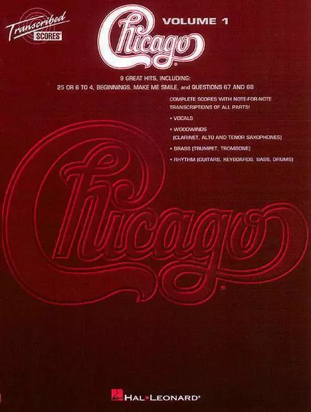 Chicago - Transcribed Scores Volume 1