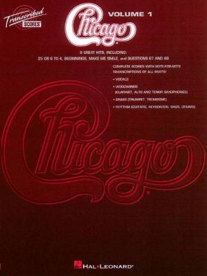 Hal Leonard - Chicago - Transcribed Scores Volume 1