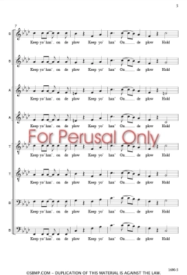 Hold On – Gospel traditionnel/Jackson – SSAATTBB