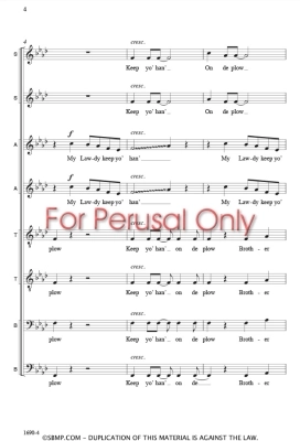 Hold On – Gospel traditionnel/Jackson – SSAATTBB