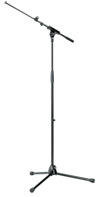 210/8 Microphone Stand with Telescopic Boom Arm - Black