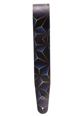 Planet Waves - Printed Leather Guitar Strap - Optic Art