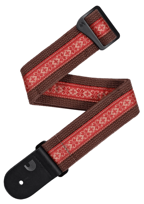 Deluxe Cotton Guitar Strap - Brown