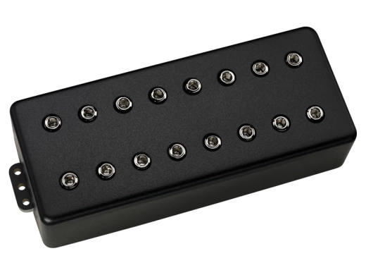 DiMarzio - D Activator 8-String Neck Pickup - Black Metal Cover with Nickel Poles