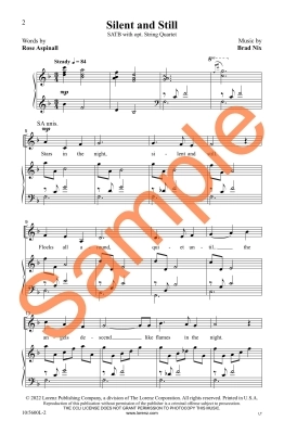 Silent and Still - Aspinall/Nix - SATB