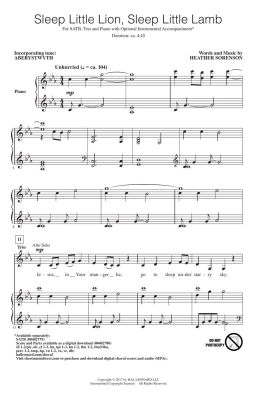 Sleep Little Lion, Sleep Little Lamb - Sorenson - SATB/Trio
