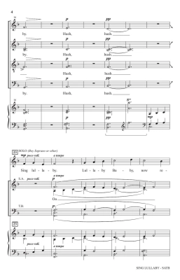 Sing Lullaby - Basque/Sorenson - SATB