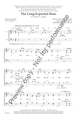 The Long-Expected Hour - Campbell/Helvey - SATB