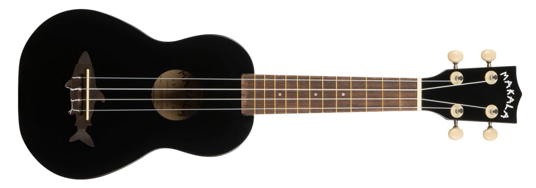 Blacktip Soprano Shark Ukulele - Black