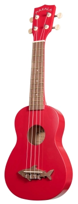 Red Sea Soprano Shark Ukulele - Red