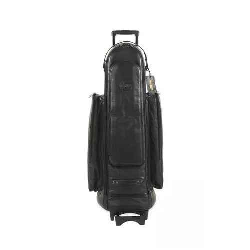 Bass Trombone Leather Wheelie Case - Black