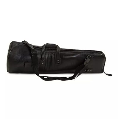 Tenor Trombone Leather Gig Bag - Black