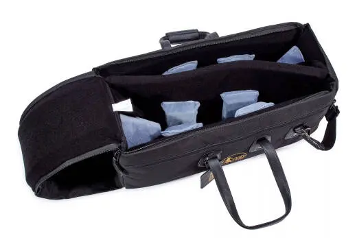 Double Trumpet and  Flugelhorn Synthetic Gig Bag - Black