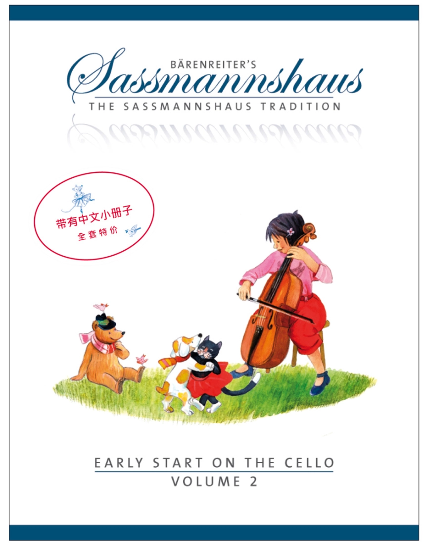 Early Start on the Cello, Volume 2 (Chinese) - Sassmannshaus - Cello - Book/Booklet