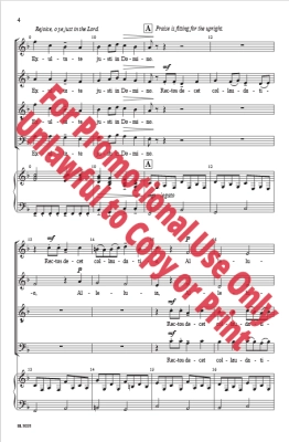 Exultate Justi - Davison - SATB