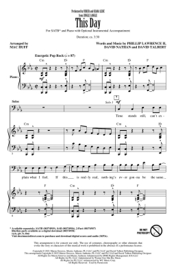 This Day ( from Jingle Jangle) - Huff - SATB