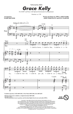 Grace Kelly - Mika/Brymer - SATB