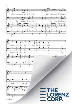 Be Still, He Is God - Larson - SATB