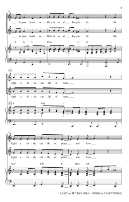 Light a Little Candle (New Edition) - Martin - Unison/2pt Treble