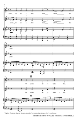 Christmas Songs of Praise - Martin - Unison/2pt Treble