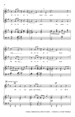 Come, Christians, Join to Sing - Bateman/Patterson - Unison/2pt Treble