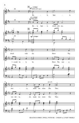 Gracious Spirit, Dwell With Me - Reeves - Unison/2pt Treble