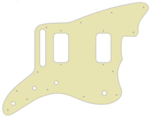 Custom Pickguard for Fender Jazzmaster HH - Mint Green