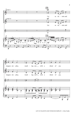 Let Us Talents and Tongues Employ - Kaan/Potter/Leavitt - 2pt