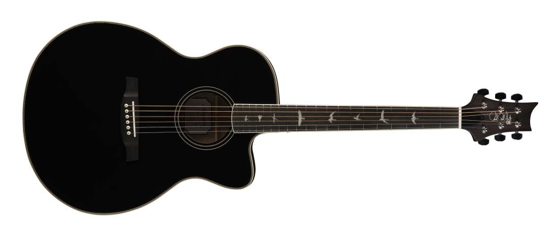 SE A20E Angelus Acoustic/Electric Guitar with Gigbag - Black