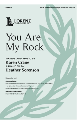 Lorenz Publishing Co. - You Are My Rock - Crane/Sorenson - SATB