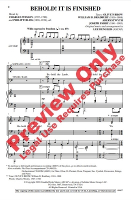 Behold, It Is Finished - Dengler - SATB