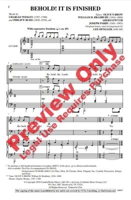 Behold, It Is Finished - Dengler - SATB