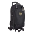 Triple Trumpet Wheelie Gigbag - Black with Leather Trim