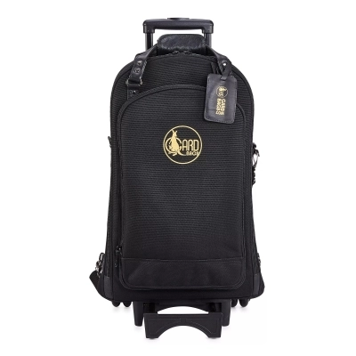 Gard Bags - Triple Trumpet Wheelie Gigbag - Black with Leather Trim