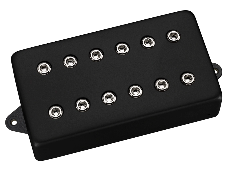 Gravity Storm Bridge Pickup - Black Metal Cover with Nickel Poles