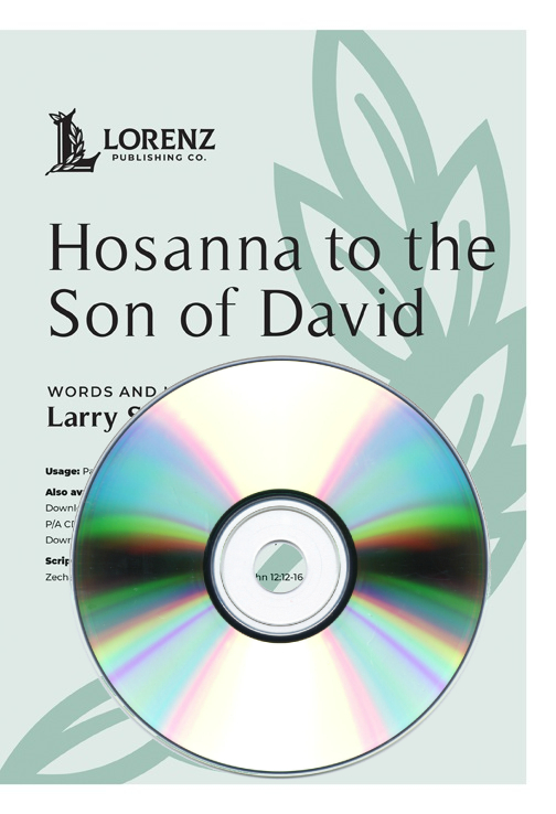 Hosanna to the Son of David - Shackley - Performance/Accompaniment CD