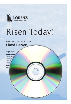 Lorenz Publishing Co. - Risen Today! - Larson/Wesley - Performance/Accompaniment CD