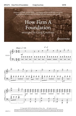 Beckenhorst Press Inc - How Firm A Foundation - Courtney - SATB