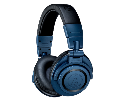 Audio-Technica - ATH-M50xBT2 Wireless Over-ear Headphones - Limited Edition Deep Sea Blue