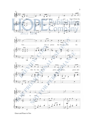 Grace and Peace to You - Parks - SATB