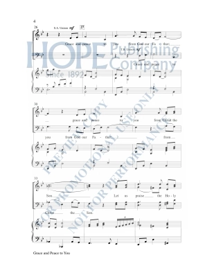 Grace and Peace to You - Parks - SATB