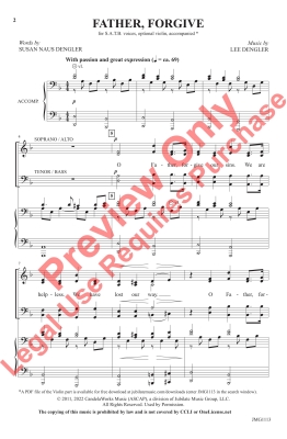 Father, Forgive - Dengler - SATB