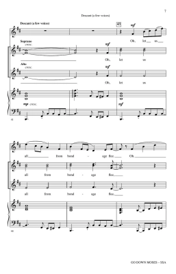 Go Down, Moses – Gospel traditionnel/Shaw – SSA